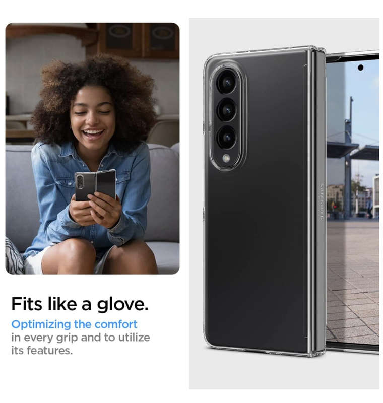 SAMSUNG GALAXY Z FOLD 4 PREMIUM AIRSKIN CASE CRYSTAL CLEAR | SPIGEN