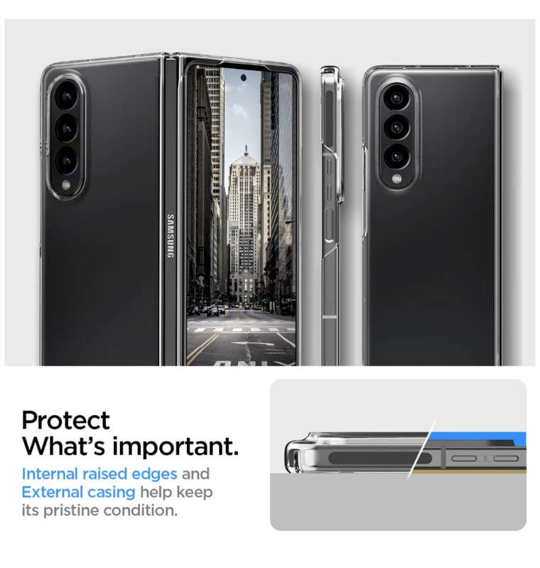 SAMSUNG GALAXY Z FOLD 4 PREMIUM AIRSKIN CASE CRYSTAL CLEAR | SPIGEN