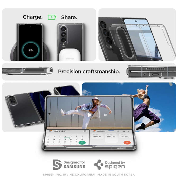 SAMSUNG GALAXY Z FOLD 4 PREMIUM AIRSKIN CASE CRYSTAL CLEAR | SPIGEN