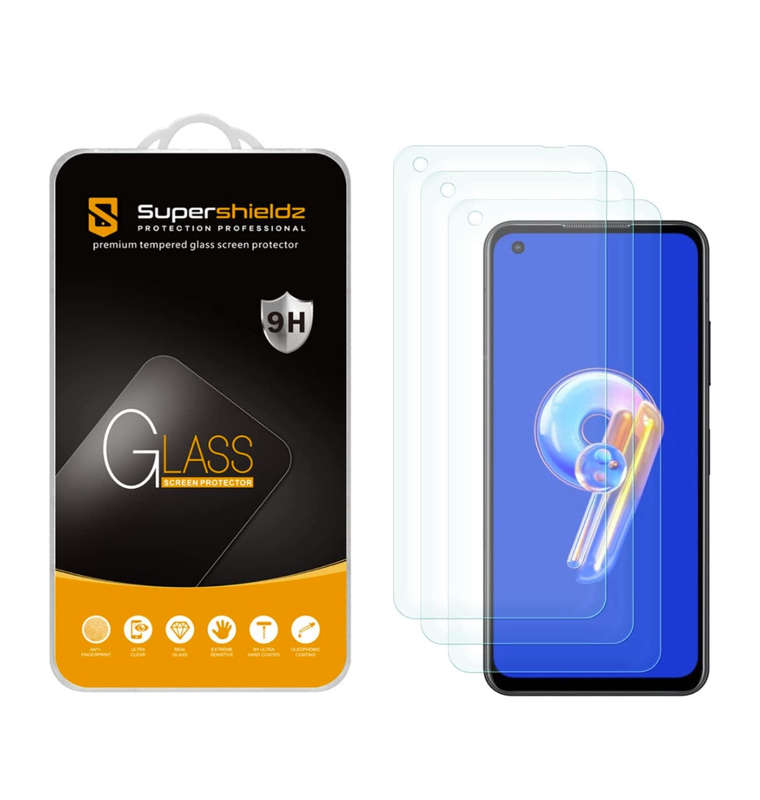 ASUS ZENFONE 9 PREMIUM TEMPERED GLASS SCREEN PROTECTOR 3PK | SUPERSHIELDZ