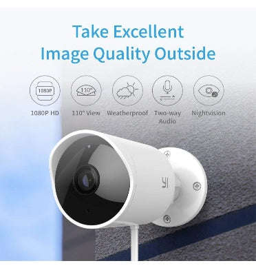 YI OUTDOOR SECURITY CAMERA 2PK