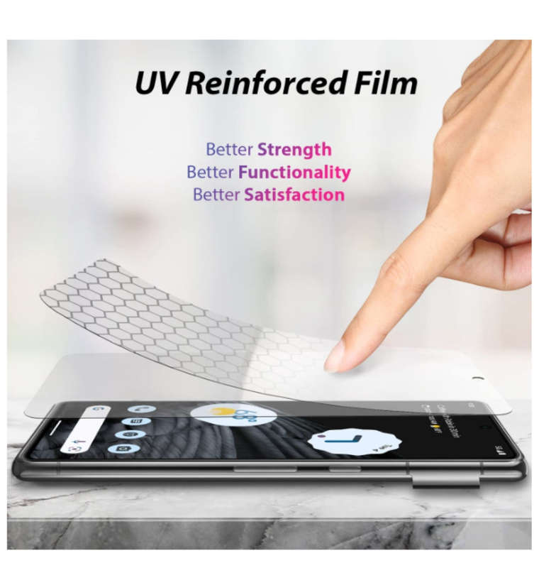 GOOGLE PIXEL 7 PRO UV GEN HARD COATED FILM SCREEN PROTECTOR 2PK | WHITESTONE