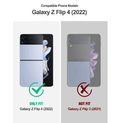 SAMSUNG GALAXY Z FLIP 4 PREMIUM FULL-BODY HYBRID GUARDIAN CASE BLACK/CLEAR | POETIC