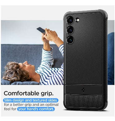 SAMSUNG GALAXY S23 PREMIUM RUGGED CASE BLACK | SPIGEN
