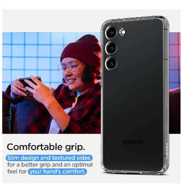 SAMSUNG GALAXY S23 PREMIUM SLIM LIQUID CRYSTAL CASE CLEAR | SPIGEN