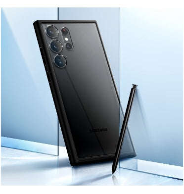 SAMSUNG GALAXY S23 ULTRA PREMIUM ULTRA HYBRID CASE BLACK/CLEAR | SPIGEN