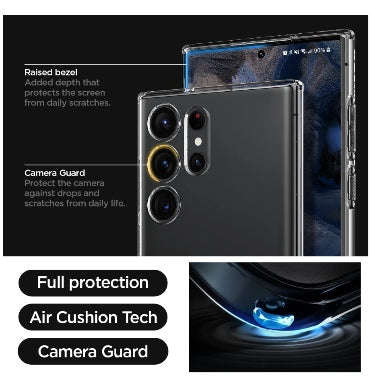 SAMSUNG GALAXY S23 ULTRA PREMIUM SLIM LIQUID CRYSTAL CASE CLEAR | SPIGEN