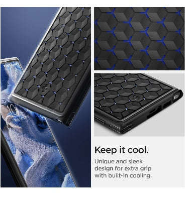 SAMSUNG GALAXY S23 ULTRA PREMIUM CRYO ARMOR CASE BLACK | SPIGEN