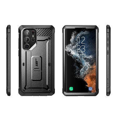 SAMSUNG GALAXY S23 ULTRA FULL BODY RUGGED PROTECTIVE CASE BLACK | SUPCASE
