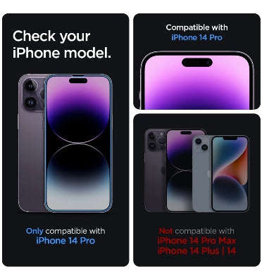 IPHONE 14 PRO GLAS.TR EZ FIT PREMIUM TEMPERED GLASS SCREEN PROTECTOR 2PK | SPIGEN