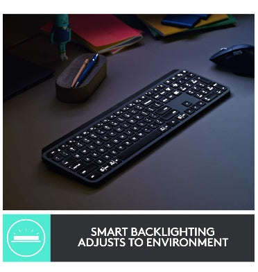 LOGITECH MX KEYS ADVANCED WIRELESS KEYBOARD BLACK