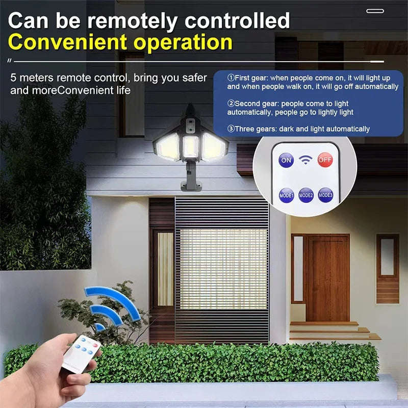 30W Solar Powered 2400mah Battery COB Street Light