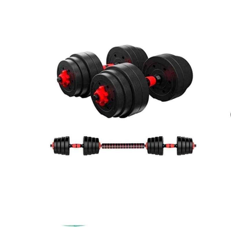 Adjustable Dumbbell Set With Extension Bar Conversion to Barbell 2in1 - 40kg