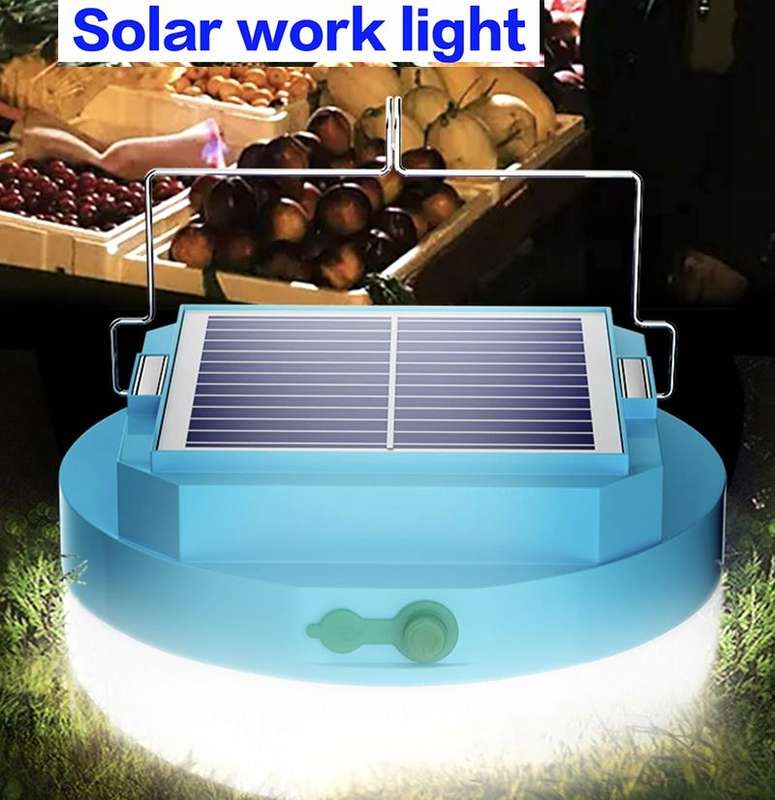60W Solar Powered 49 LED Hanging Camping Light