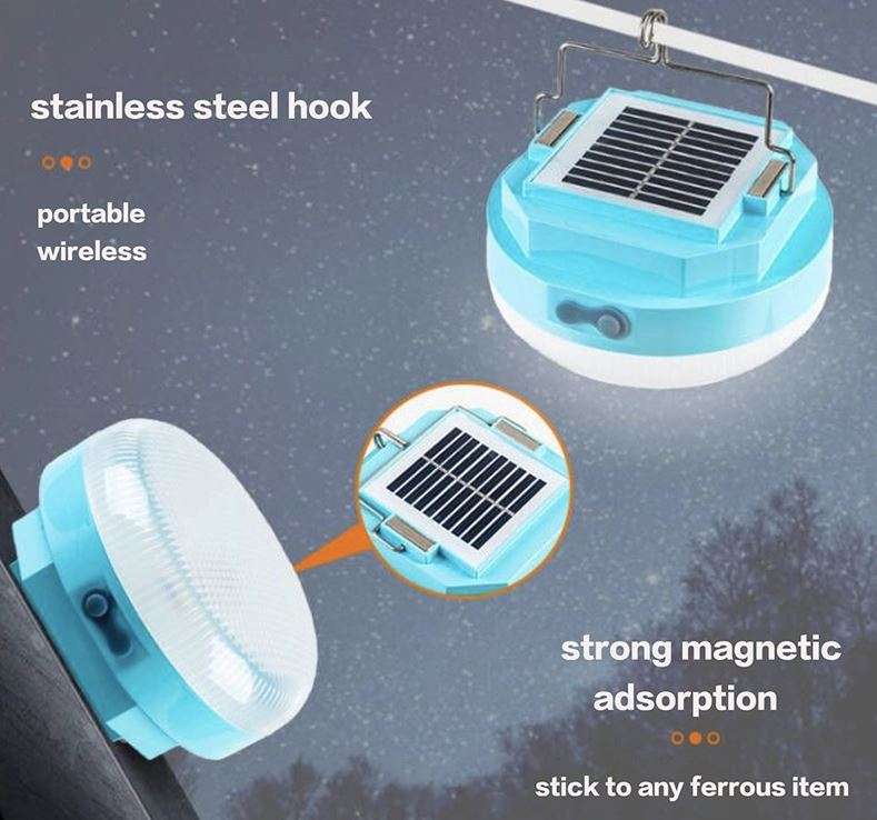 60W Solar Powered 49 LED Hanging Camping Light