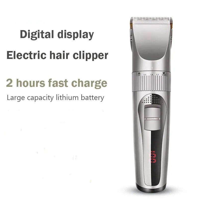 Rechargeable Hair Trimmer With Level Adjustments