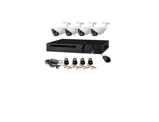 4 Channel cctv camera system- 500gig hard drive Wired Sensor Security System