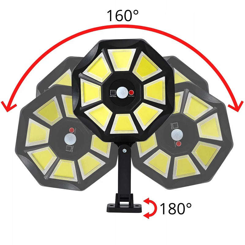 Solar Powered 168 COB Sensor Street Light