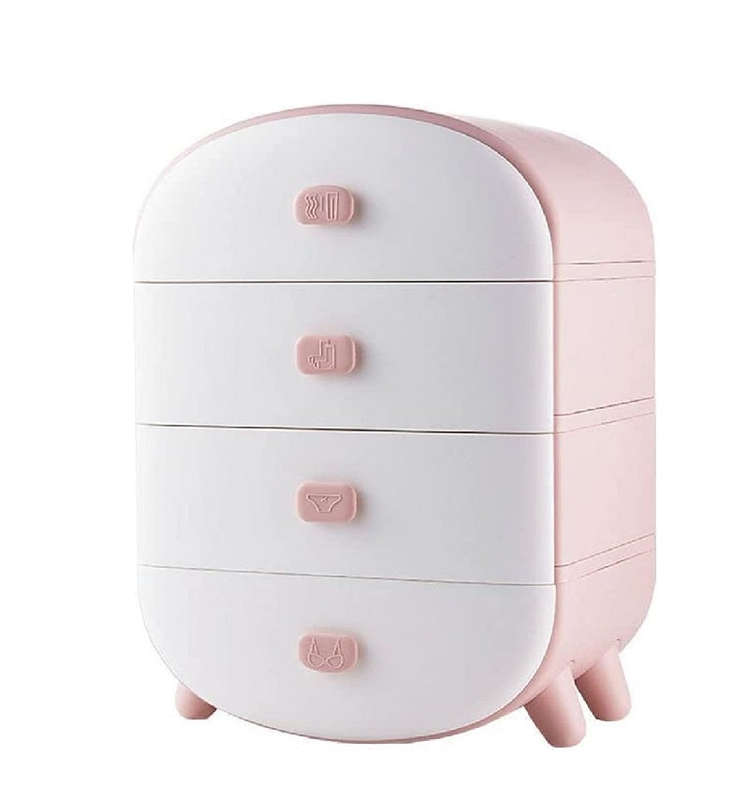Plastic 4 Drawer Storage Case For Small Items