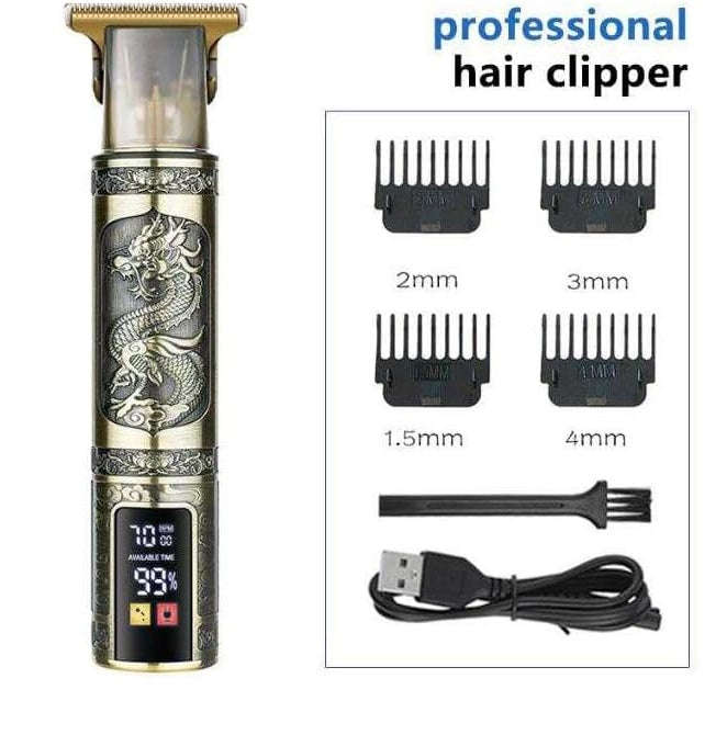 Rechargeable Digital Display Hair Artist Trimmer 1200Mah
