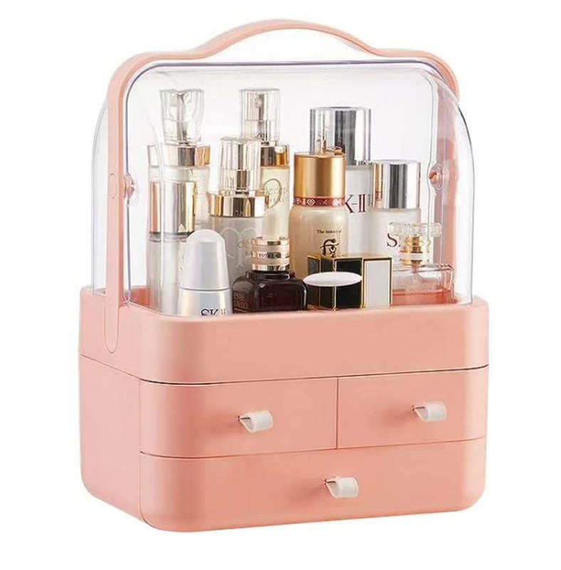 Cosmetics Storage Case With 3 Drawers