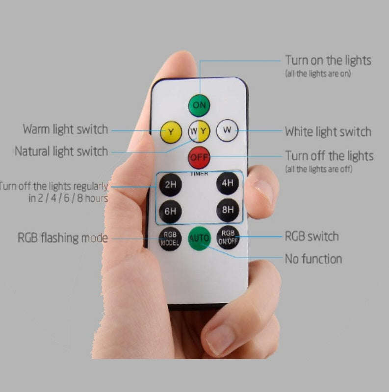 Solar Powered Garden Light RGB ,White & Warm White With Remote Control