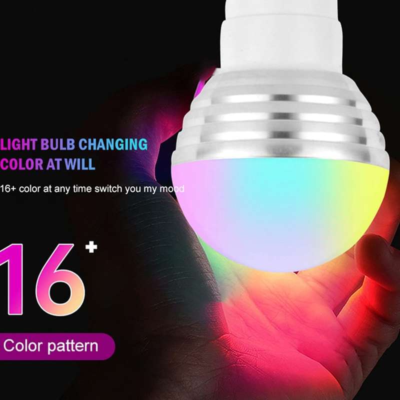 5W RGB LED E27 Bulb With Remote Control