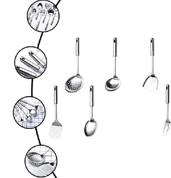 7 In 1 Stainless Steel Kitchen Tool Set