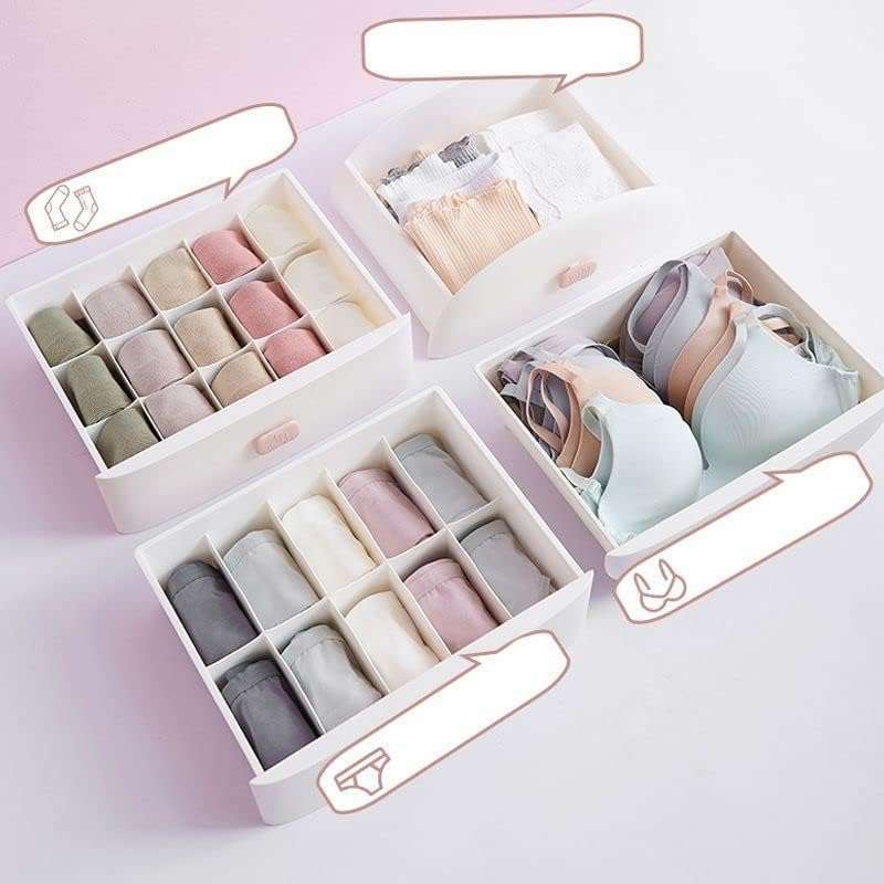 Plastic 4 Drawer Storage Case For Small Items
