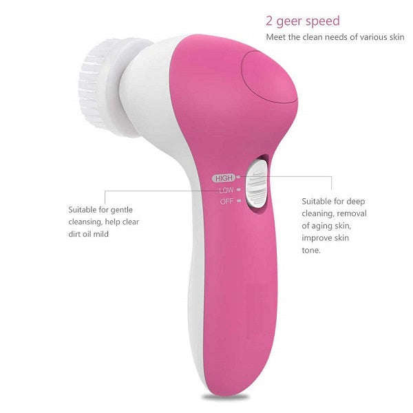 4-In-1 Battery Operated Face Cleaner