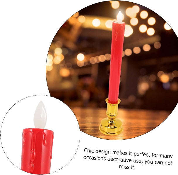 LED Candle with Base Set of 2