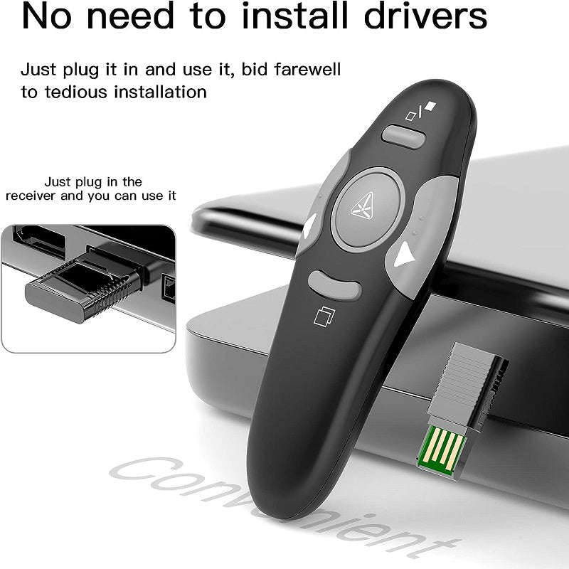2.4ghz Laser Presentation Pointer with Page Up Page Down Buttons