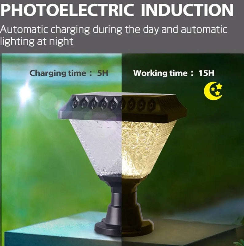 Solar Powered Garden Light RGB ,White & Warm White With Remote Control