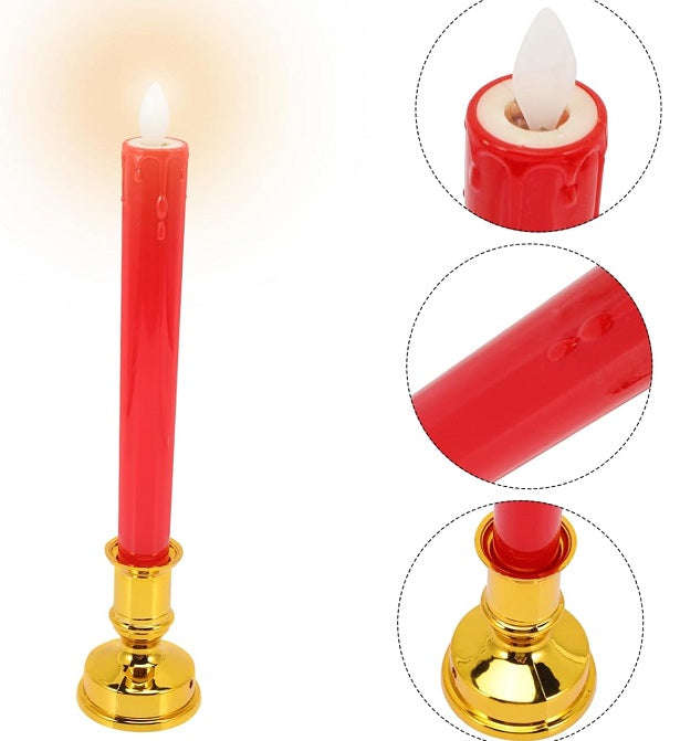 LED Candle with Base Set of 2