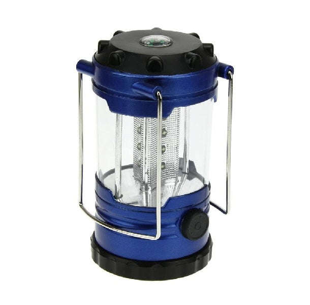 Battery Operated Camping Light With Built-In Compass And Hook