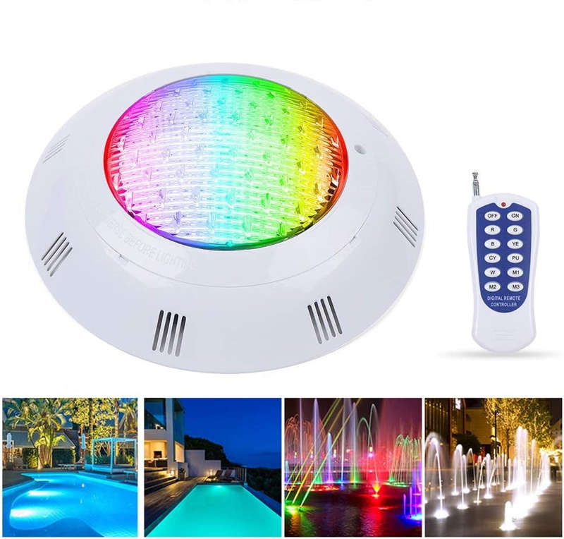 12W RGB Remote Control Swimming Pool Light