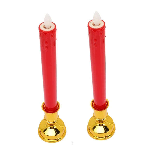 LED Candle with Base Set of 2