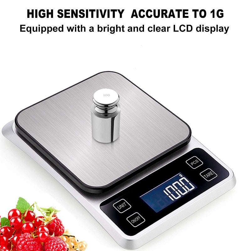 10kg/0,01g Aluminium Steel Scale