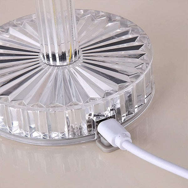 USB Rechargeable Chandelier Design Touch Table Lamp