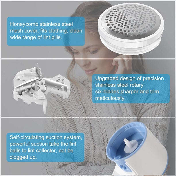 Upgrade Battery Operated Lint Fluff Remover