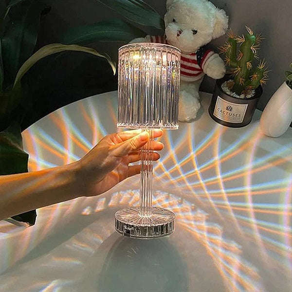 USB Rechargeable Chandelier Design Touch Table Lamp