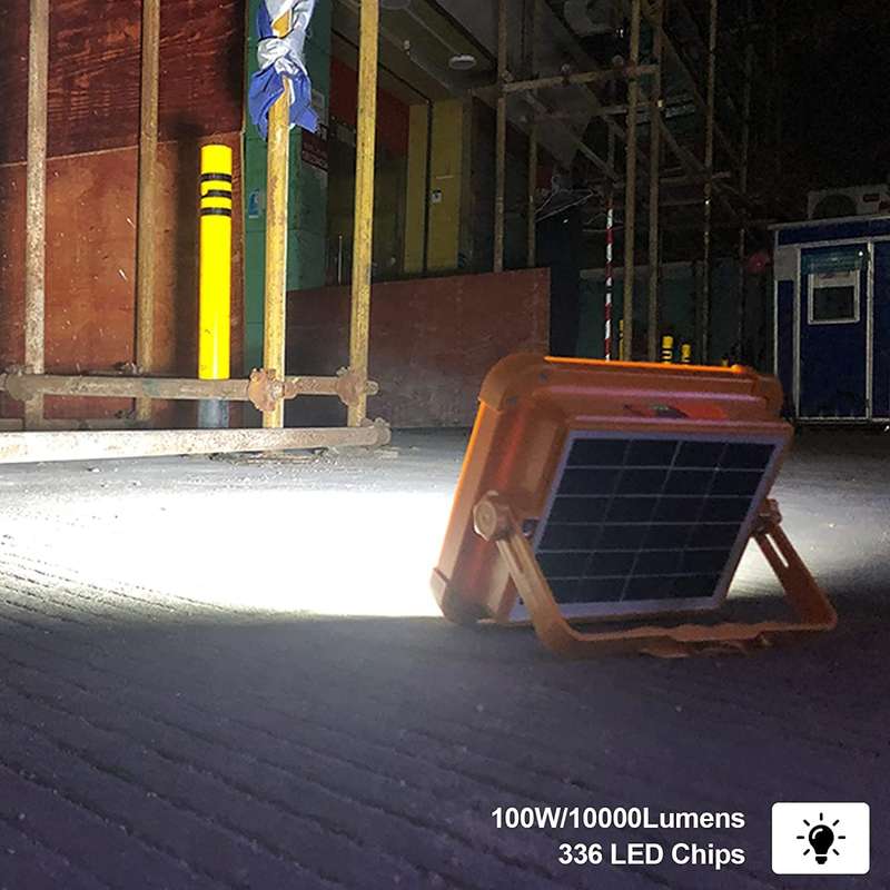 200W Multifunctional Rechargeable Solar Powered Work Light
