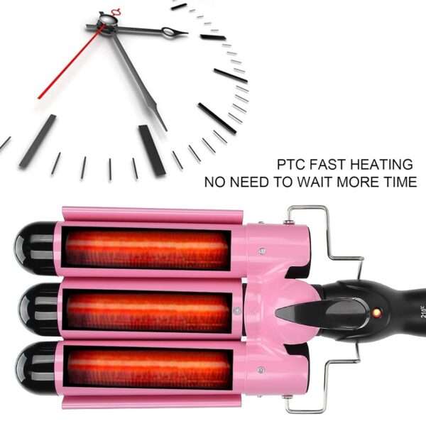 Three Barrels Professional Egg Roll Curling Iron