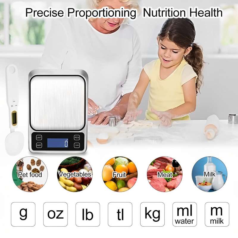 10kg/0,01g Aluminium Steel Scale