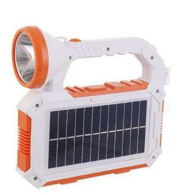Handheld Solar LED Rechargeable Flashlight