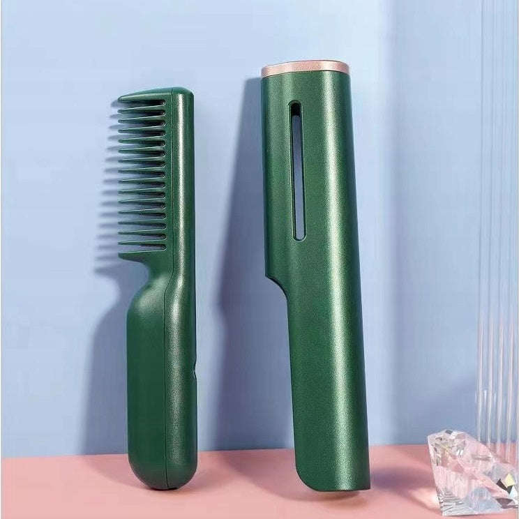 Rechargeable Portable Ceramic Heated Comb Iron