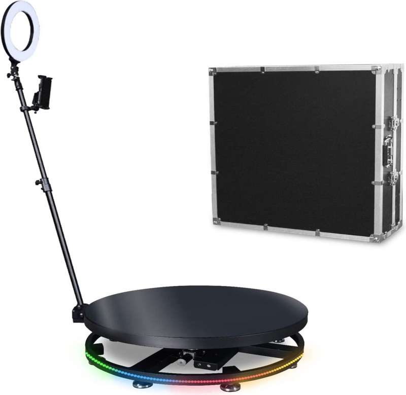 360 Spin Selfie Magic Photo Booth (100cm with Back Up Battery)