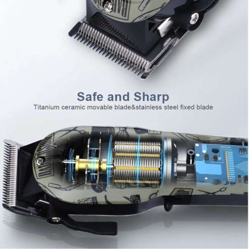 10W Rechargeable Retro Graffiti Hair Trimmer