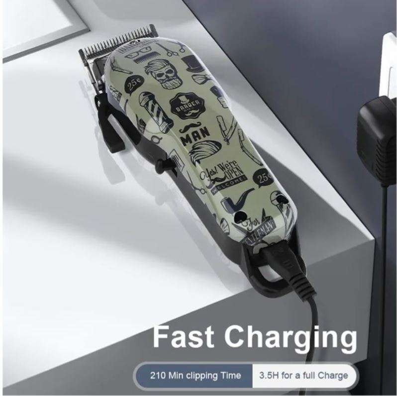 10W Rechargeable Retro Graffiti Hair Trimmer