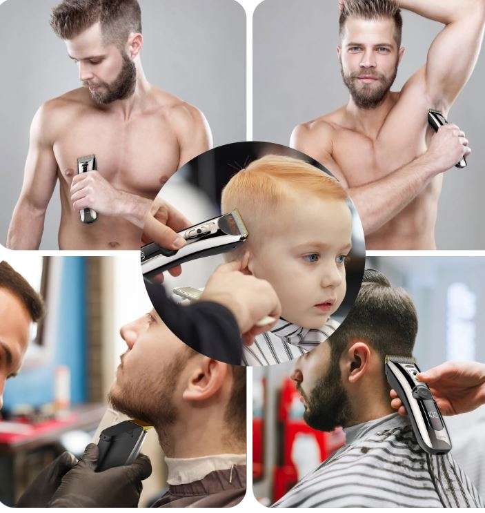 Electric Rechargeable Barber Clippers 2000mah Battery